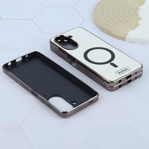 قاب PVD Action طرح مگ سیف دور متال Samsung Galaxy A32 4G